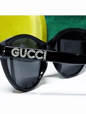 Authentic Gucci New Crystal GG0419SA Femme Sunglasses